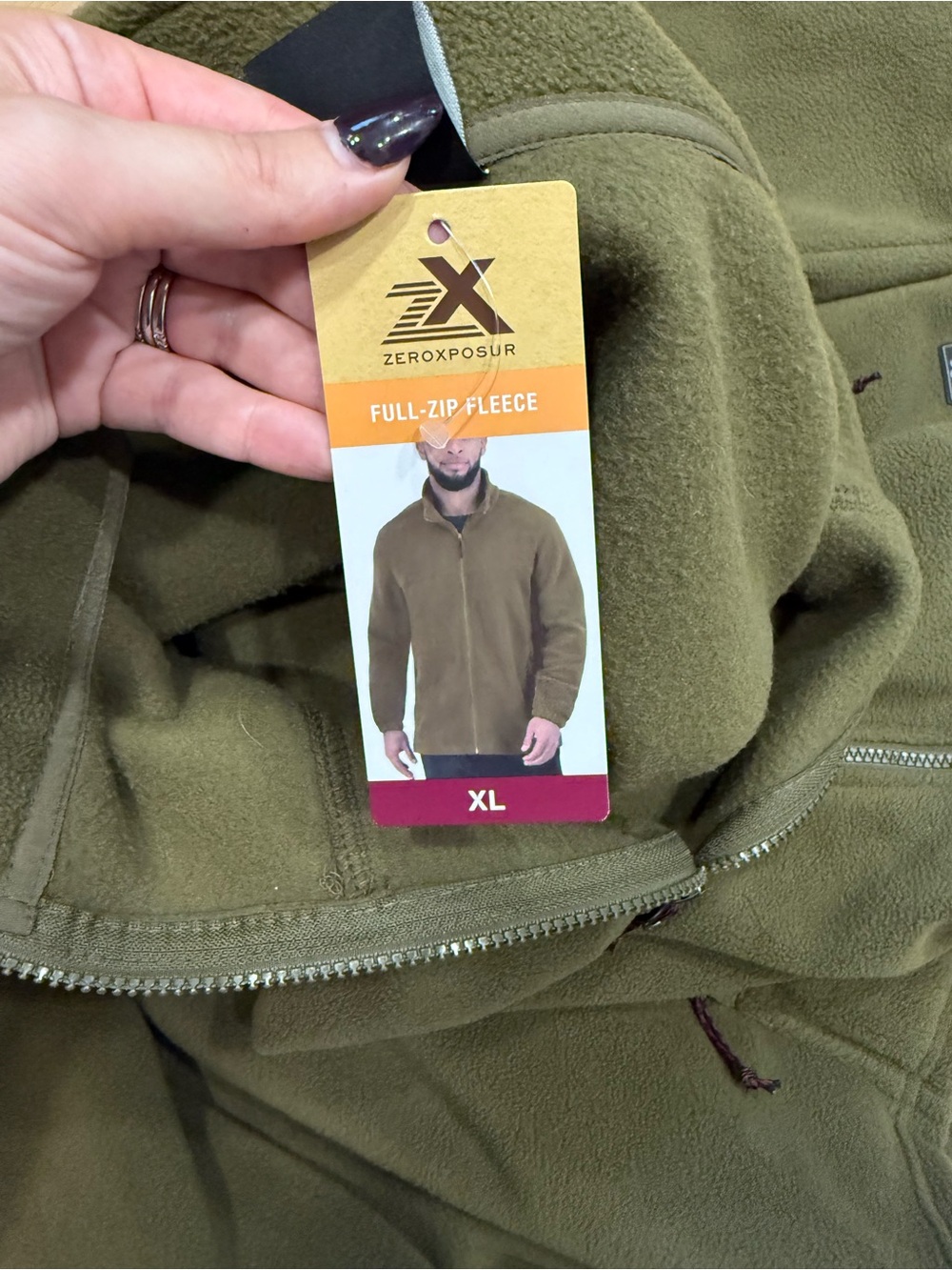 ZeroXposur Olive Green Full-Zip Fleece Jacket - Picture 5 of 5